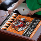 Santa Tiger Roar Personalized Puzzle Christmas Rugby League Spirit - Aussie Hoodie