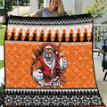 Santa Tiger Roar Personalized Quilt Christmas Rugby League Spirit - Aussie Hoodie