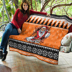 Santa Tiger Roar Personalized Quilt Christmas Rugby League Spirit - Aussie Hoodie