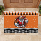 Santa Tiger Roar Personalized Rubber Doormat Christmas Rugby League Spirit - Aussie Hoodie