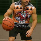 Santa Tiger Roar Personalized Sleeveless Zip Hoodie Christmas Rugby League Spirit LT9