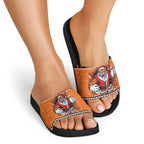 Santa Tiger Roar Personalized Slide Sandals Christmas Rugby League Spirit - Aussie Hoodie