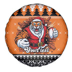 Santa Tiger Roar Personalized Spare Tire Cover Christmas Rugby League Spirit - Aussie Hoodie