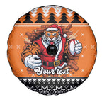 Santa Tiger Roar Personalized Spare Tire Cover Christmas Rugby League Spirit - Aussie Hoodie