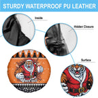Santa Tiger Roar Personalized Spare Tire Cover Christmas Rugby League Spirit - Aussie Hoodie
