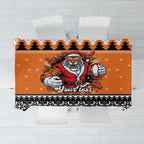 Santa Tiger Roar Personalized Tablecloth Christmas Rugby League Spirit - Aussie Hoodie