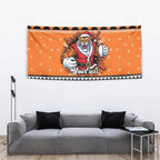 Santa Tiger Roar Personalized Tapestry Christmas Rugby League Spirit - Aussie Hoodie