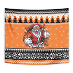Santa Tiger Roar Personalized Tapestry Christmas Rugby League Spirit - Aussie Hoodie