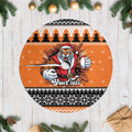 Santa Tiger Roar Personalized Tree Skirt Christmas Rugby League Spirit - Aussie Hoodie