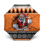 Santa Tiger Roar Personalized Umbrella Christmas Rugby League Spirit - Aussie Hoodie