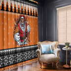 Santa Tiger Roar Personalized Window Curtain Christmas Rugby League Spirit - Aussie Hoodie