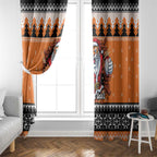 Santa Tiger Roar Personalized Window Curtain Christmas Rugby League Spirit - Aussie Hoodie
