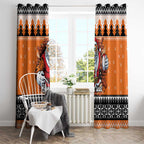 Santa Tiger Roar Personalized Window Curtain Christmas Rugby League Spirit - Aussie Hoodie