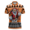 Santa Tiger Roar Personalized Zipper Polo Shirt Christmas Rugby League Spirit - Aussie Hoodie