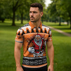 Santa Tiger Roar Personalized Zipper Polo Shirt Christmas Rugby League Spirit - Aussie Hoodie