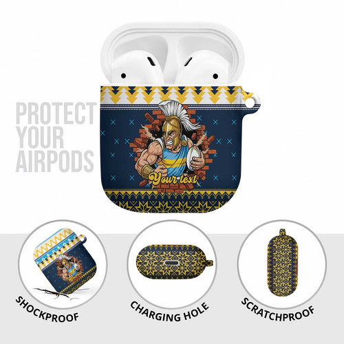 Santa’s Titan Warrior Personalized AirPods Case Christmas Rugby League Spirit - Aussie Hoodie