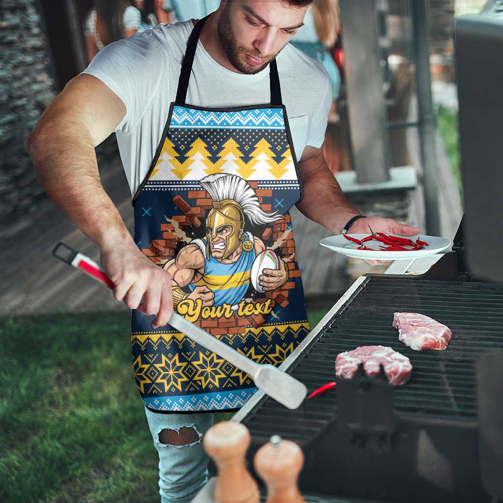 Santa’s Titan Warrior Personalized Apron Christmas Rugby League Spirit - Aussie Hoodie