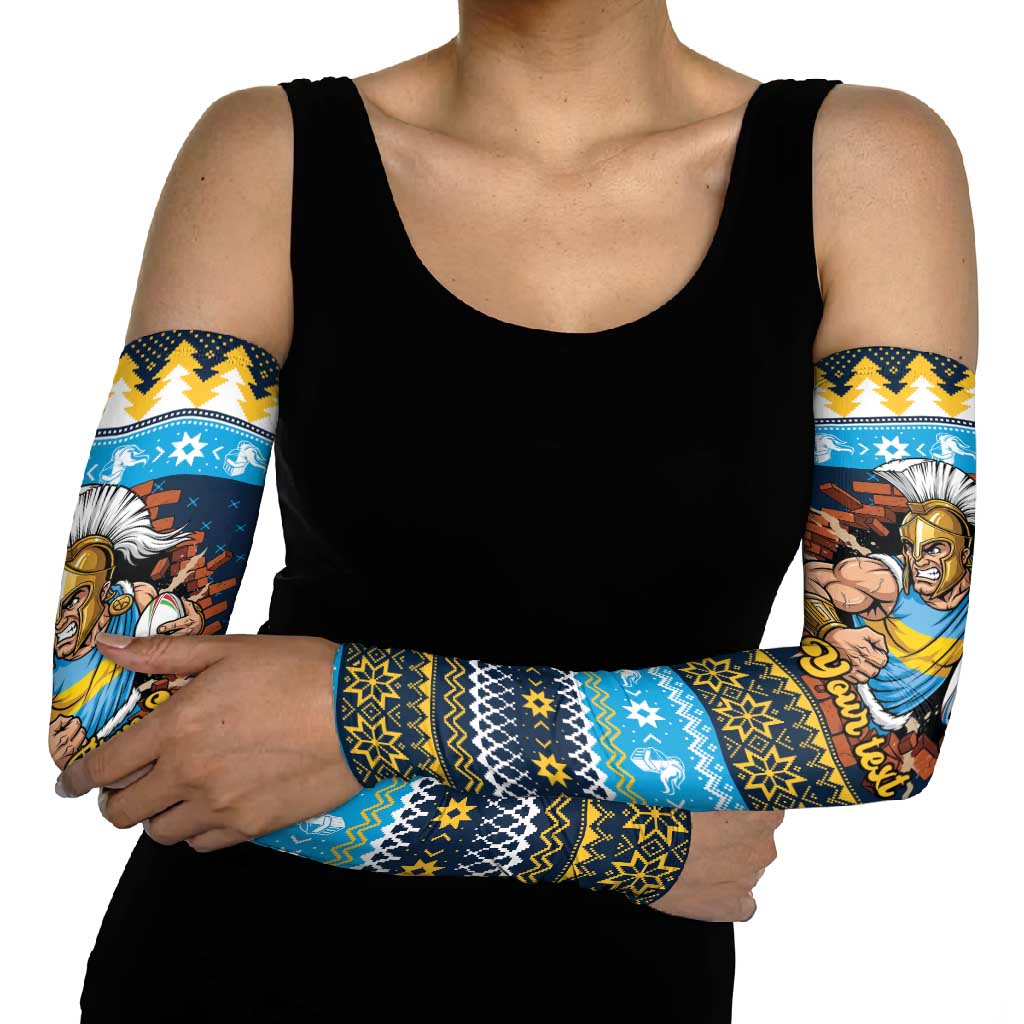 Santa’s Titan Warrior Personalized Arm Sleeves Christmas Rugby League Spirit - Aussie Hoodie