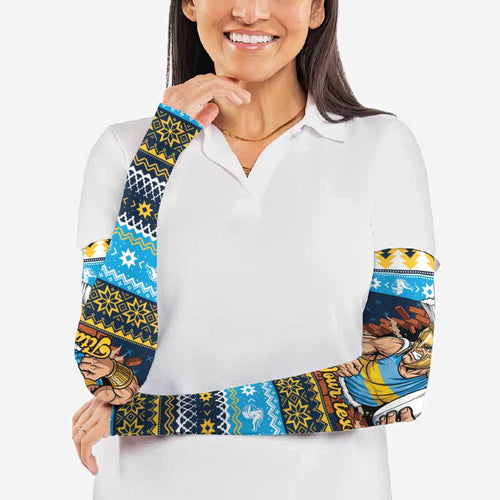 Santa’s Titan Warrior Personalized Arm Sleeves Christmas Rugby League Spirit - Aussie Hoodie