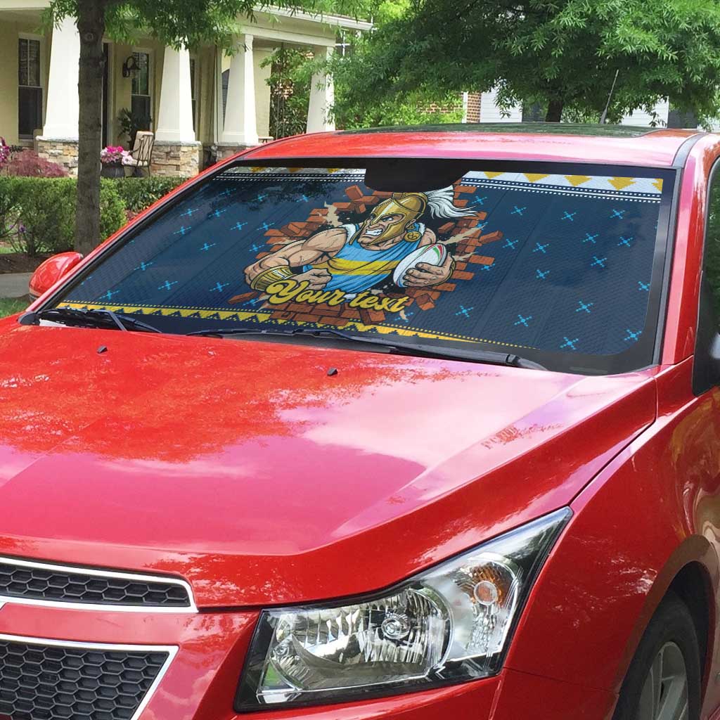 Santa’s Titan Warrior Personalized Auto Sun Shade Christmas Rugby League Spirit - Aussie Hoodie