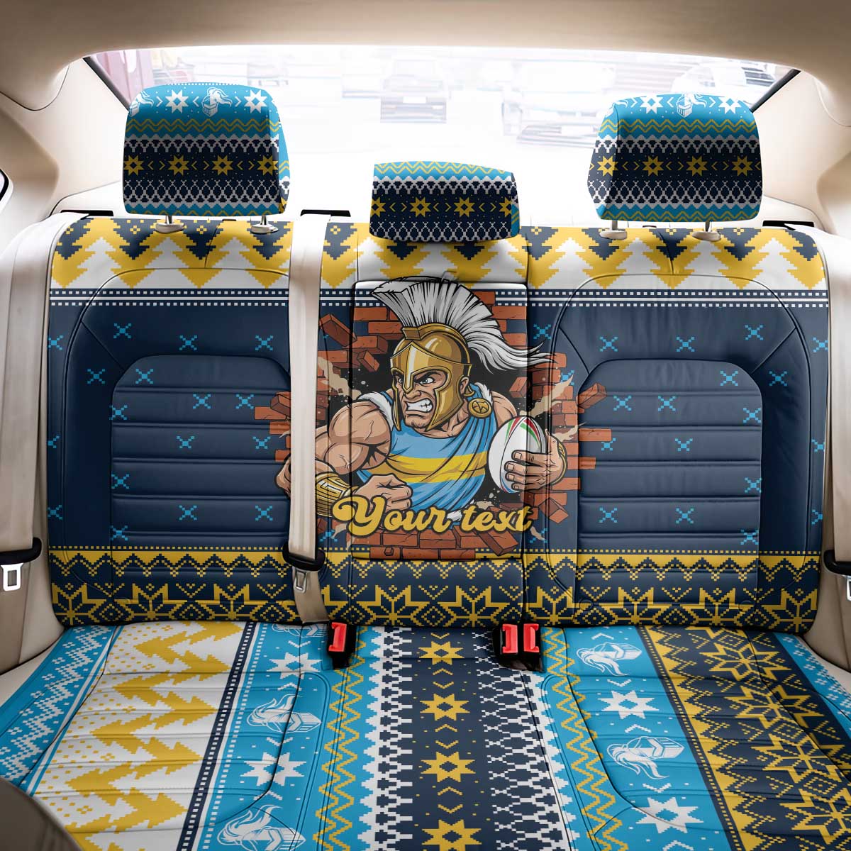 Santa’s Titan Warrior Personalized Back Car Seat Cover Christmas Rugby League Spirit - Aussie Hoodie