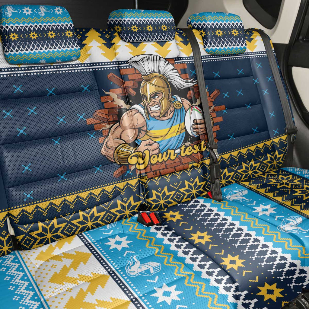 Santa’s Titan Warrior Personalized Back Car Seat Cover Christmas Rugby League Spirit - Aussie Hoodie
