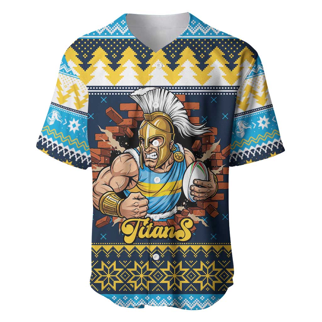Santa’s Titan Warrior Personalized Baseball Jersey Christmas Rugby League Spirit - Aussie Hoodie
