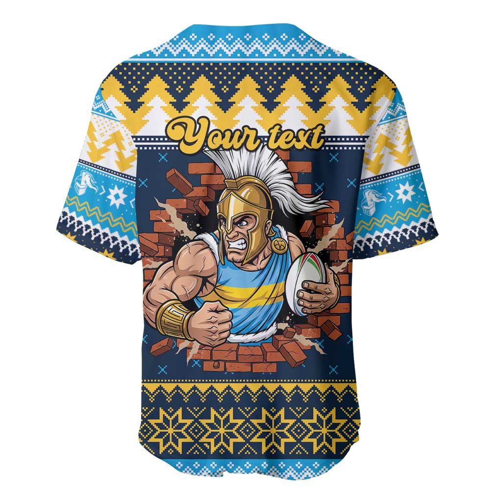 Santa’s Titan Warrior Personalized Baseball Jersey Christmas Rugby League Spirit - Aussie Hoodie