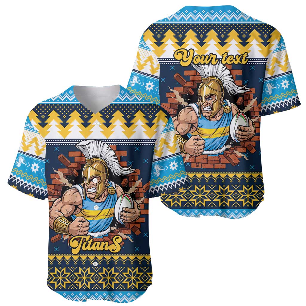 Santa’s Titan Warrior Personalized Baseball Jersey Christmas Rugby League Spirit - Aussie Hoodie