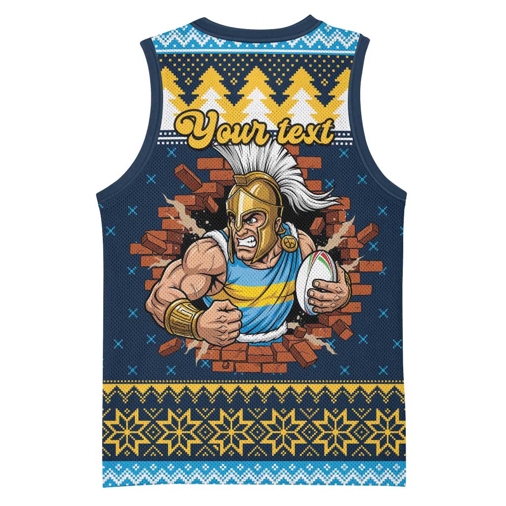 Santa’s Titan Warrior Personalized Basketball Jersey Christmas Rugby League Spirit - Aussie Hoodie