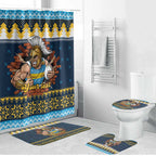 Santa’s Titan Warrior Personalized Bathroom Set Christmas Rugby League Spirit - Aussie Hoodie
