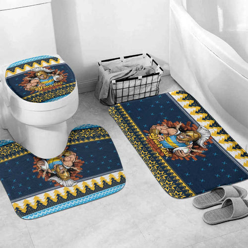 Santa’s Titan Warrior Personalized Bathroom Set Christmas Rugby League Spirit - Aussie Hoodie