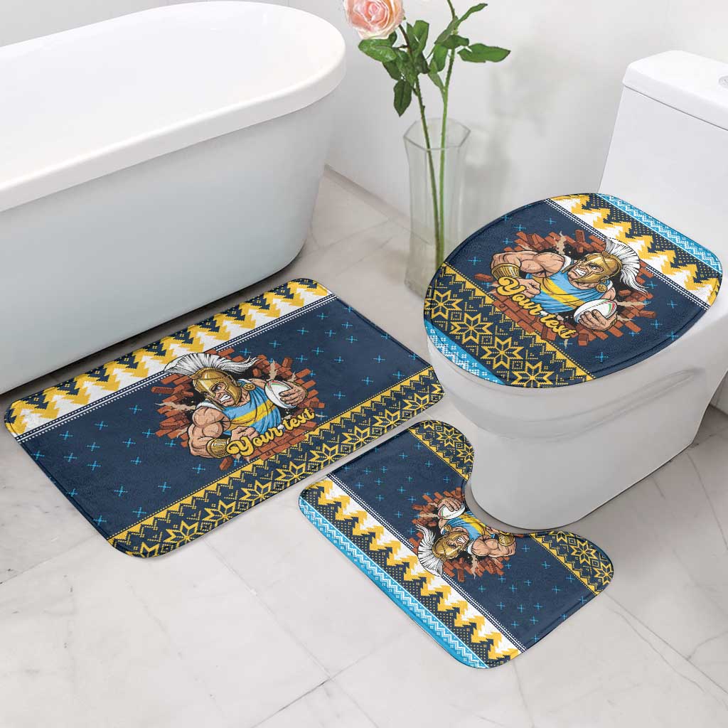 Santa’s Titan Warrior Personalized Bathroom Set Christmas Rugby League Spirit - Aussie Hoodie