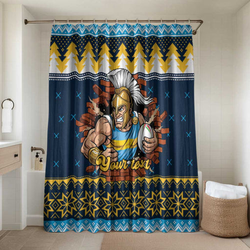 Santa’s Titan Warrior Personalized Bathroom Set Christmas Rugby League Spirit - Aussie Hoodie