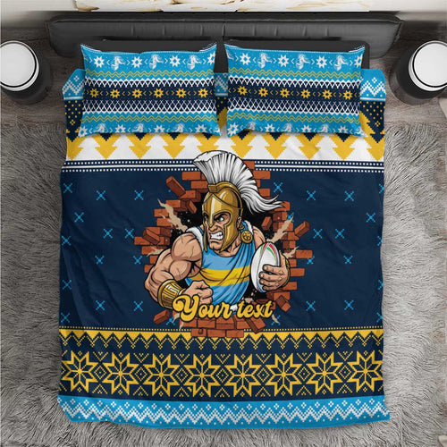 Santa’s Titan Warrior Personalized Bedding Set Christmas Rugby League Spirit - Aussie Hoodie