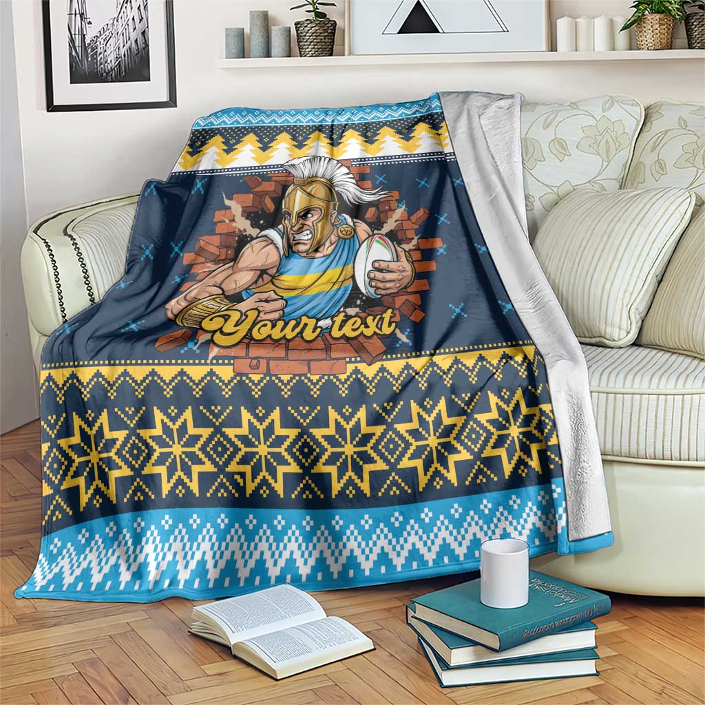 Santa’s Titan Warrior Personalized Blanket Christmas Rugby League Spirit - Aussie Hoodie