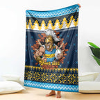Santa’s Titan Warrior Personalized Blanket Christmas Rugby League Spirit - Aussie Hoodie
