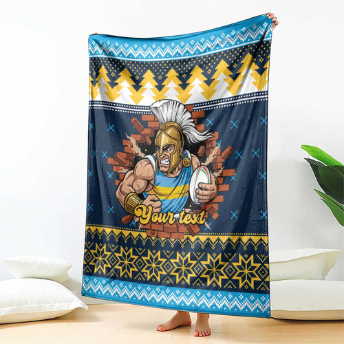 Santa’s Titan Warrior Personalized Blanket Christmas Rugby League Spirit - Aussie Hoodie