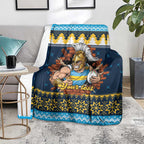 Santa’s Titan Warrior Personalized Blanket Christmas Rugby League Spirit - Aussie Hoodie