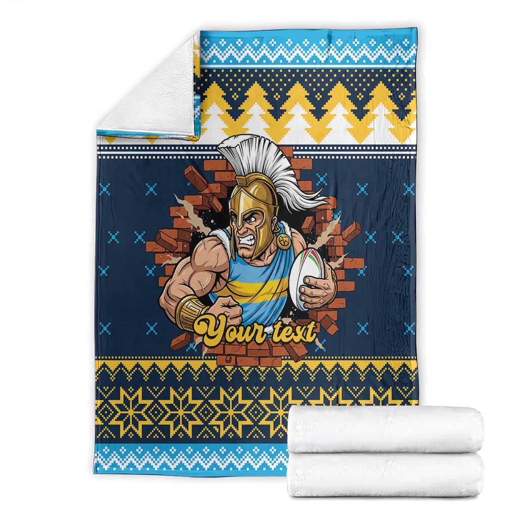 Santa’s Titan Warrior Personalized Blanket Christmas Rugby League Spirit - Aussie Hoodie