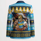 Santa’s Titan Warrior Personalized Blazer Christmas Rugby League Spirit - Aussie Hoodie