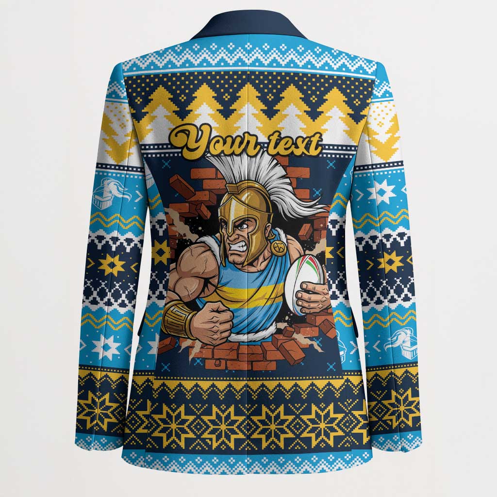 Santa’s Titan Warrior Personalized Blazer Christmas Rugby League Spirit - Aussie Hoodie
