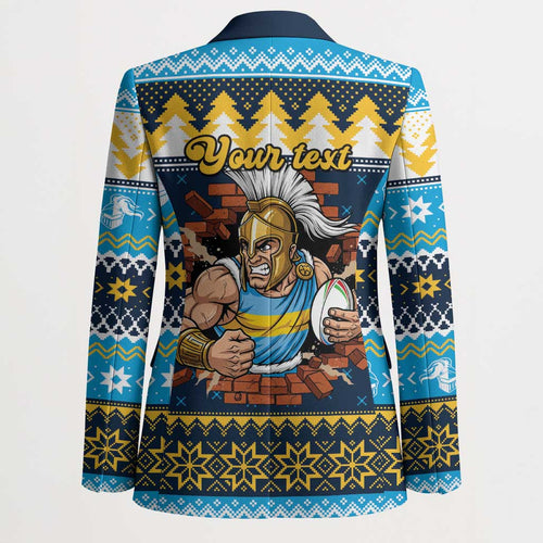 Santa’s Titan Warrior Personalized Blazer Christmas Rugby League Spirit - Aussie Hoodie
