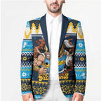 Santa’s Titan Warrior Personalized Blazer Christmas Rugby League Spirit - Aussie Hoodie