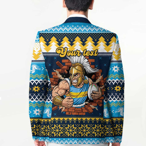 Santa’s Titan Warrior Personalized Blazer Christmas Rugby League Spirit - Aussie Hoodie