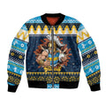 Santa’s Titan Warrior Personalized Bomber Jacket Christmas Rugby League Spirit - Aussie Hoodie