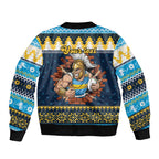 Santa’s Titan Warrior Personalized Bomber Jacket Christmas Rugby League Spirit - Aussie Hoodie