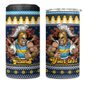Santa’s Titan Warrior Personalized 4 in 1 Can Cooler Tumbler Christmas Rugby League Spirit - Aussie Hoodie