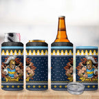 Santa’s Titan Warrior Personalized 4 in 1 Can Cooler Tumbler Christmas Rugby League Spirit - Aussie Hoodie