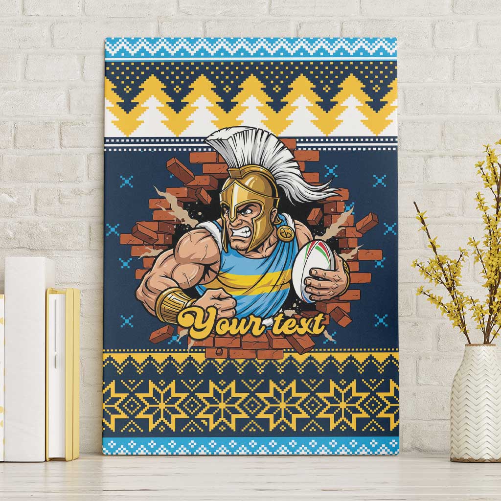 Santa’s Titan Warrior Personalized Canvas Wall Art Christmas Rugby League Spirit - Aussie Hoodie